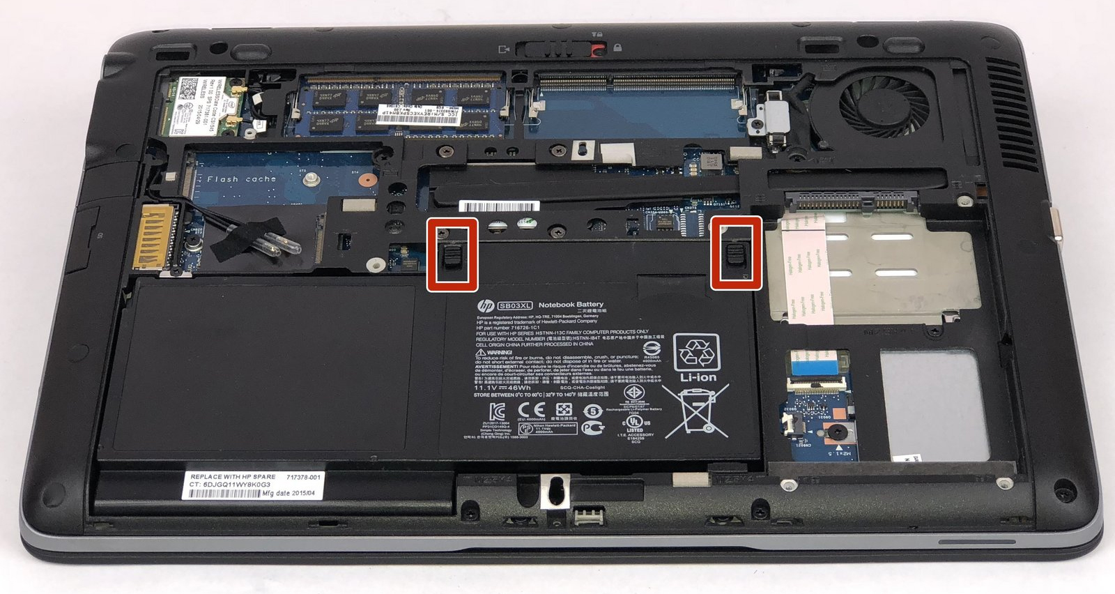 Internal Photo of HP elitebook 720 G1 820 G1 820 G2 CPU Fan OEM (HP Elitebook 820 G1)